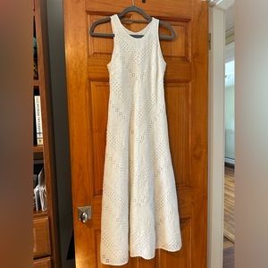 Stefanel white eyelet maxi dress, size 4